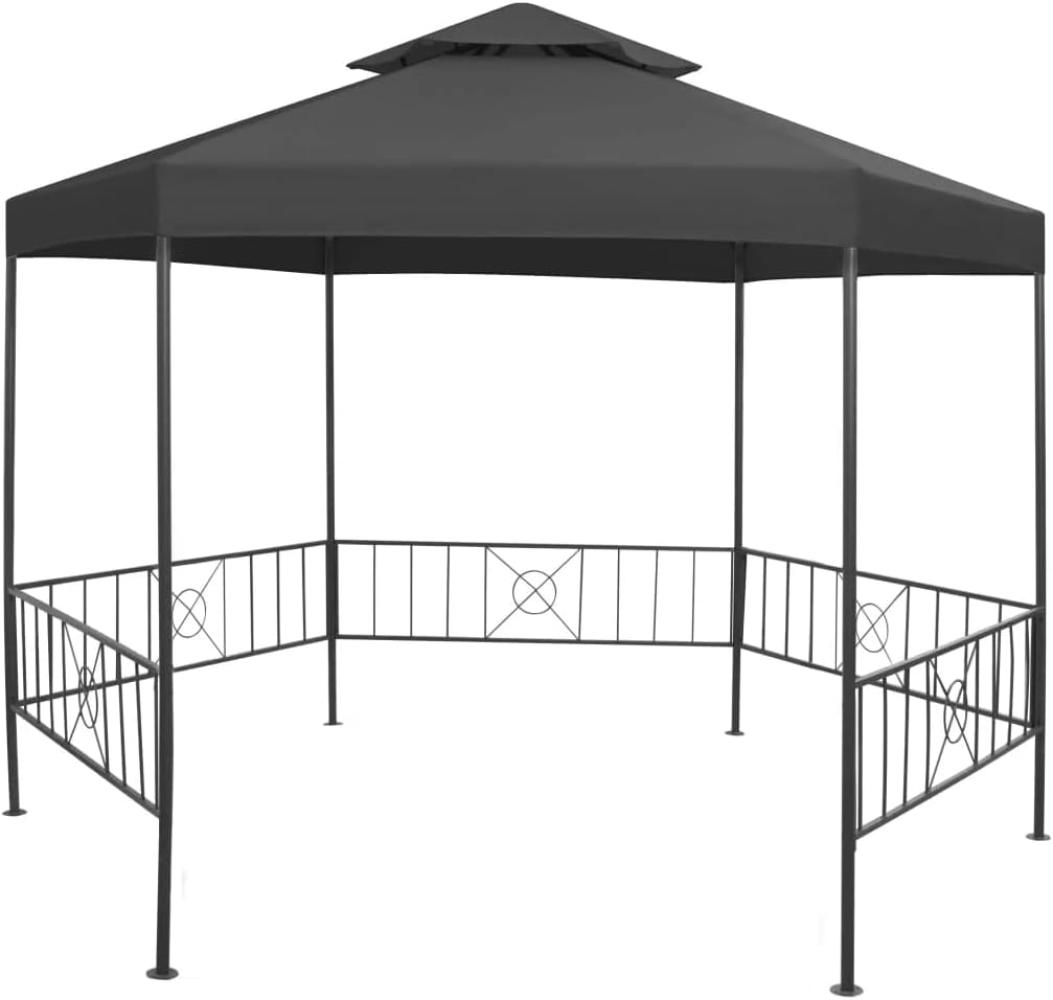 vidaXL Gartenpavillon 323x275x265 cm Anthrazit 47961 Bild 1