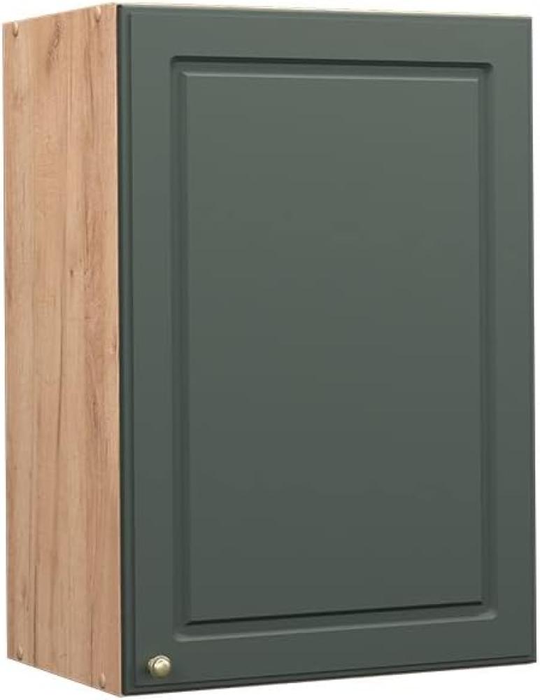 Vicco Küchenschrank Küchenmöbel Fame-Line Landhaus Küche Einbauküche Küchenzeile Blende Unterschrank Hochschrank Hängeschrank (Eiche-Grün-Gold, Hängeschrank 50 cm) Bild 1