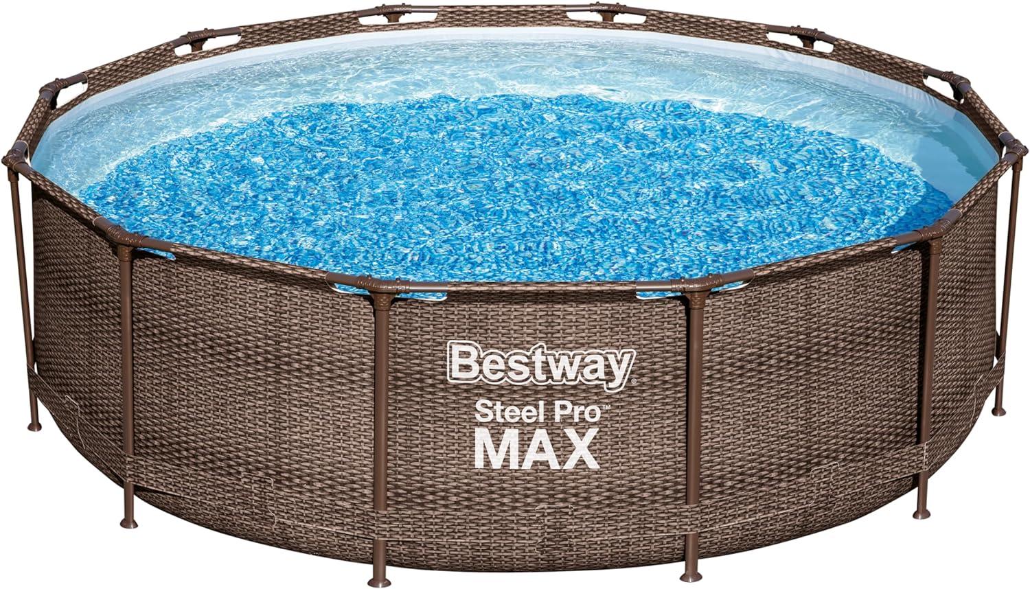 Bestway Steel Pro MAX Swimmingpool-Set Deluxe Series Rund 366x100 cm 92836 Bild 1