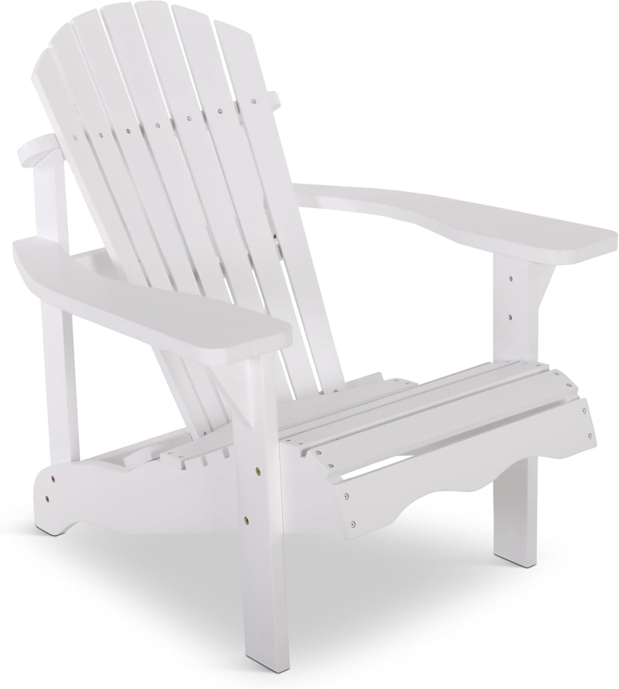 Raburg Gartensessel Sunja Premium, XXL Design-Gartenstuhl oder Fußhocker, Akazie Hartholz, Design-Canadian Adirondack Deck-Chair oder dazu passende Fußbank Bild 1