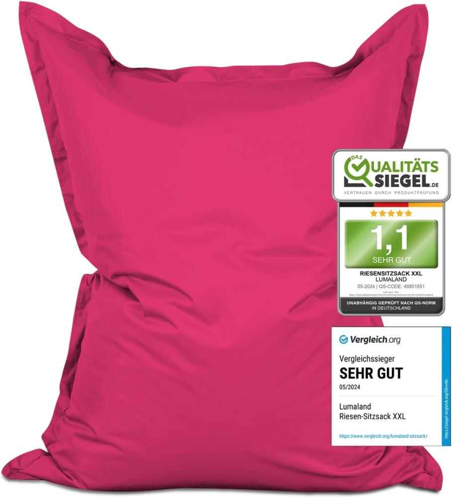 LUMALAND Sitzsack Classic XXL (380 L) - In- & outdoor - Pink Bild 1