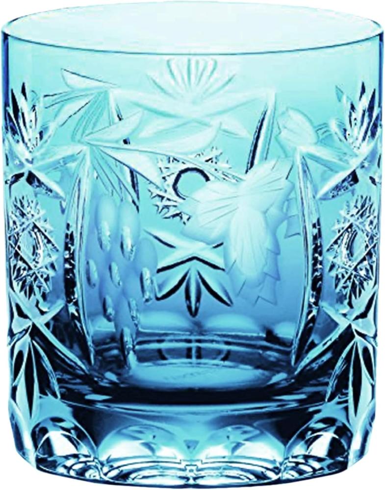 Nachtmann hochwertiges Whiskeyglas Pur Traube, Aquamarin, Glas, Kristallglas, 9 cm, 35891 Bild 1