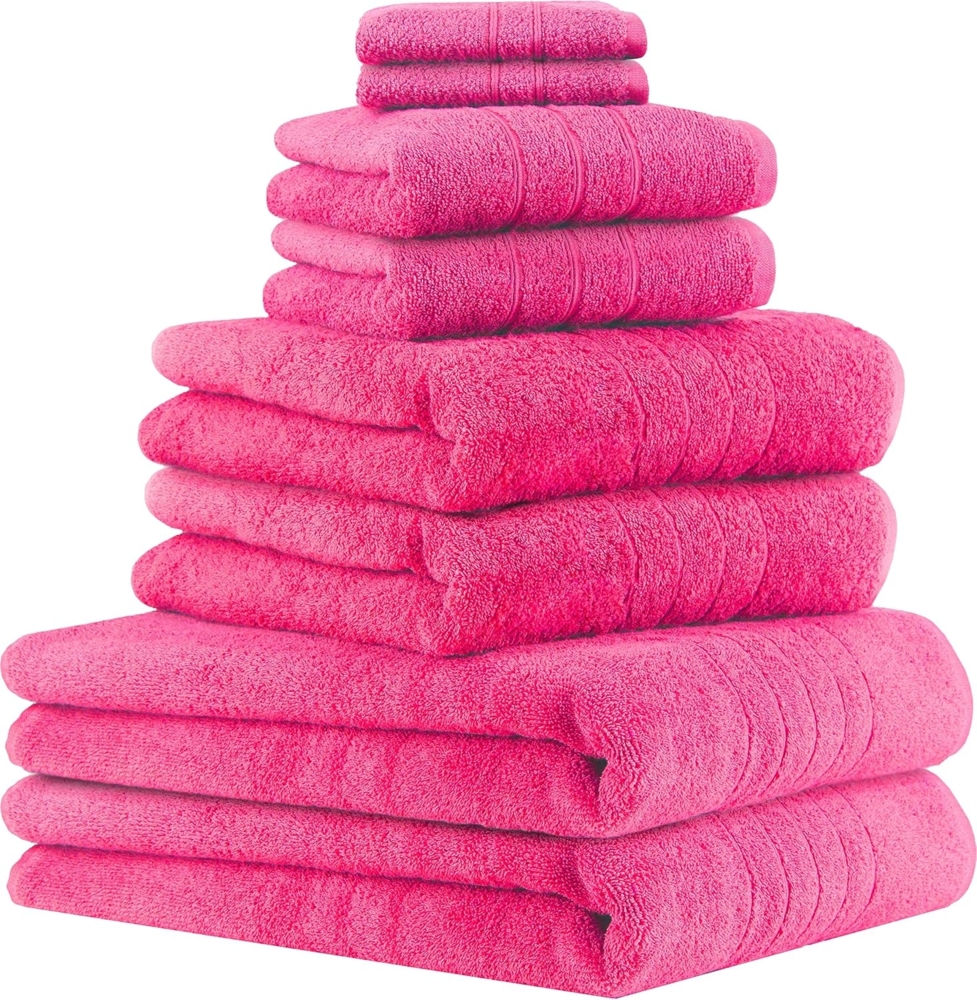 Betz Handtuch Set 8-TLG Handtuch-Set Deluxe, 100% Baumwolle (Set, 8-St), Farbe Fuchsia Bild 1