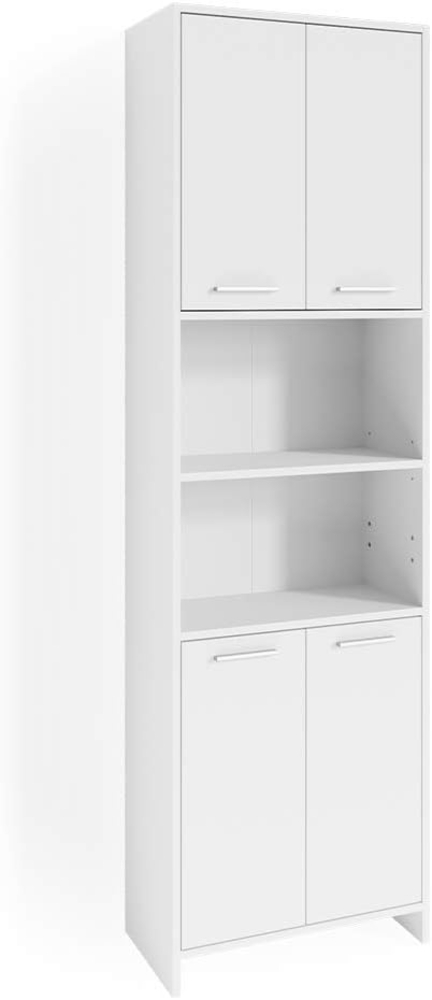 Vicco Hochschrank Maris, Weiß, 56.1 x 190 cm Bild 1