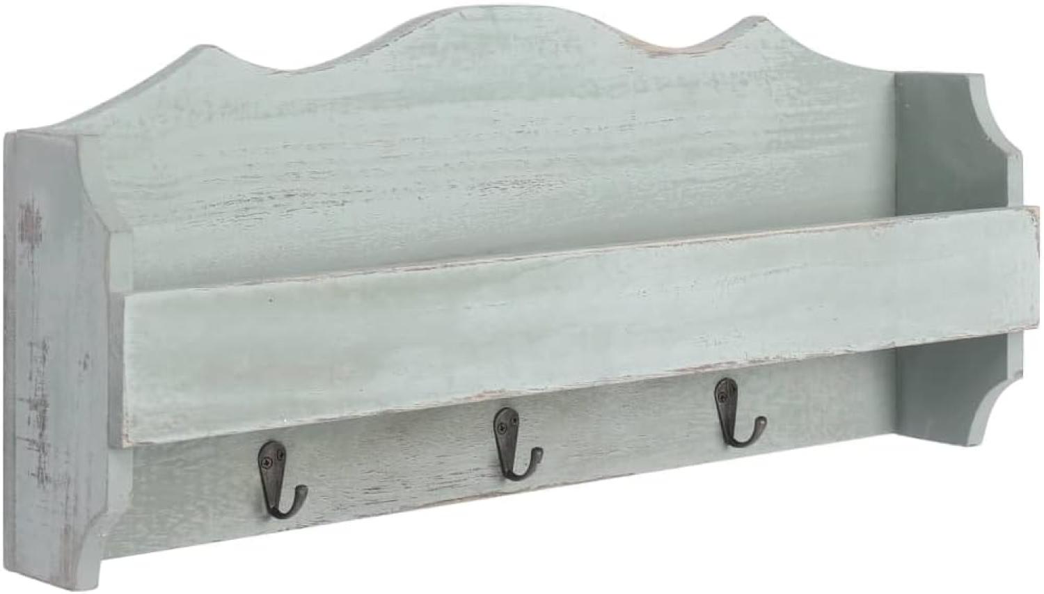 vidaXL Wandgarderobe Grün 50×10×23 cm Holz Bild 1