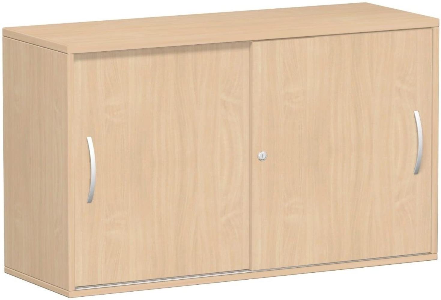 Anstell-Schiebetürenschrank Oberboden 25 mm, 120x42x72cm, Buche Buche Bild 1