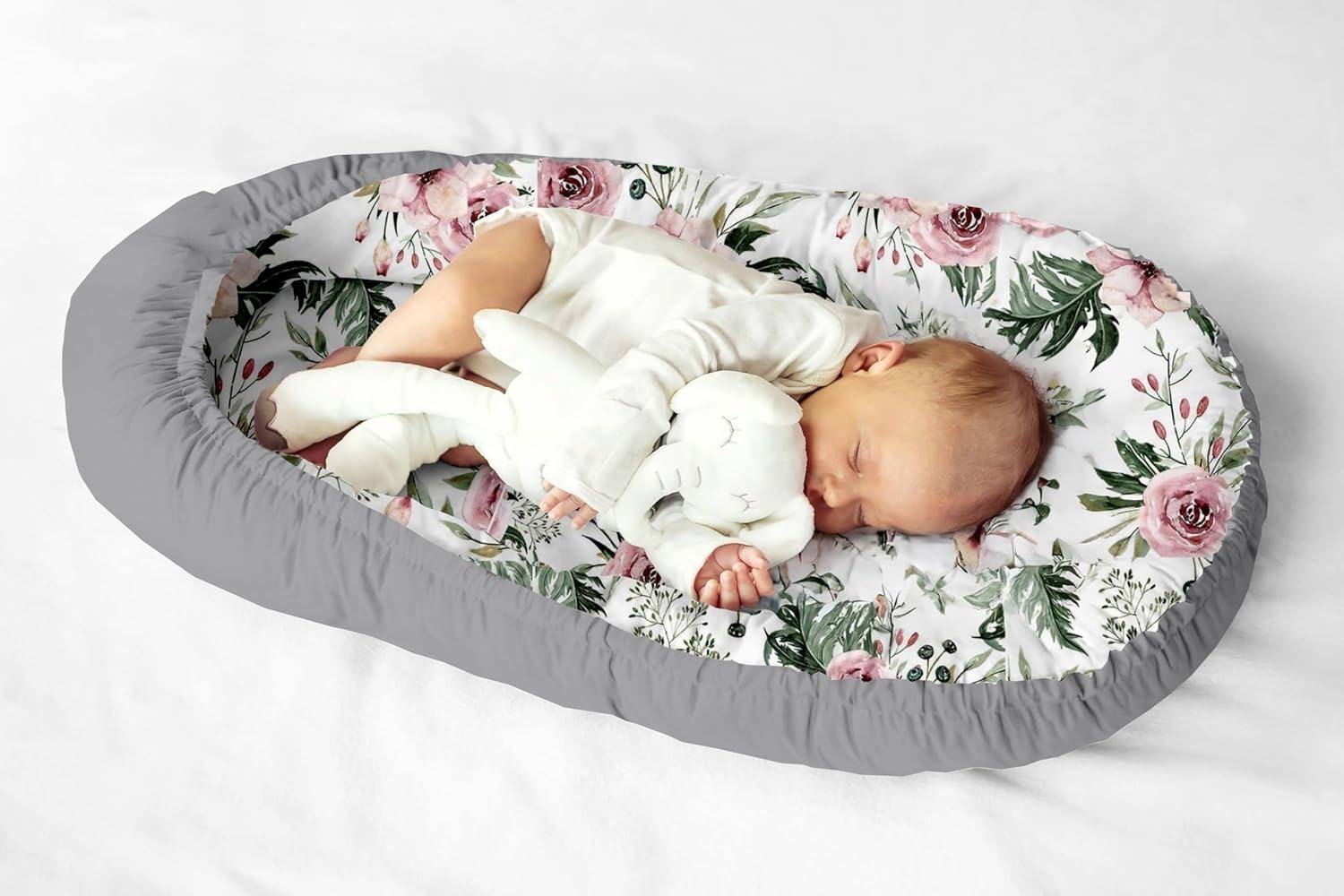 Multifunktionale Kuschelnest Babynest Kokon für Babys und Säuglinge, Nestchen, Reisebett, 100% Baumwolle, antiallergisch Bild 1