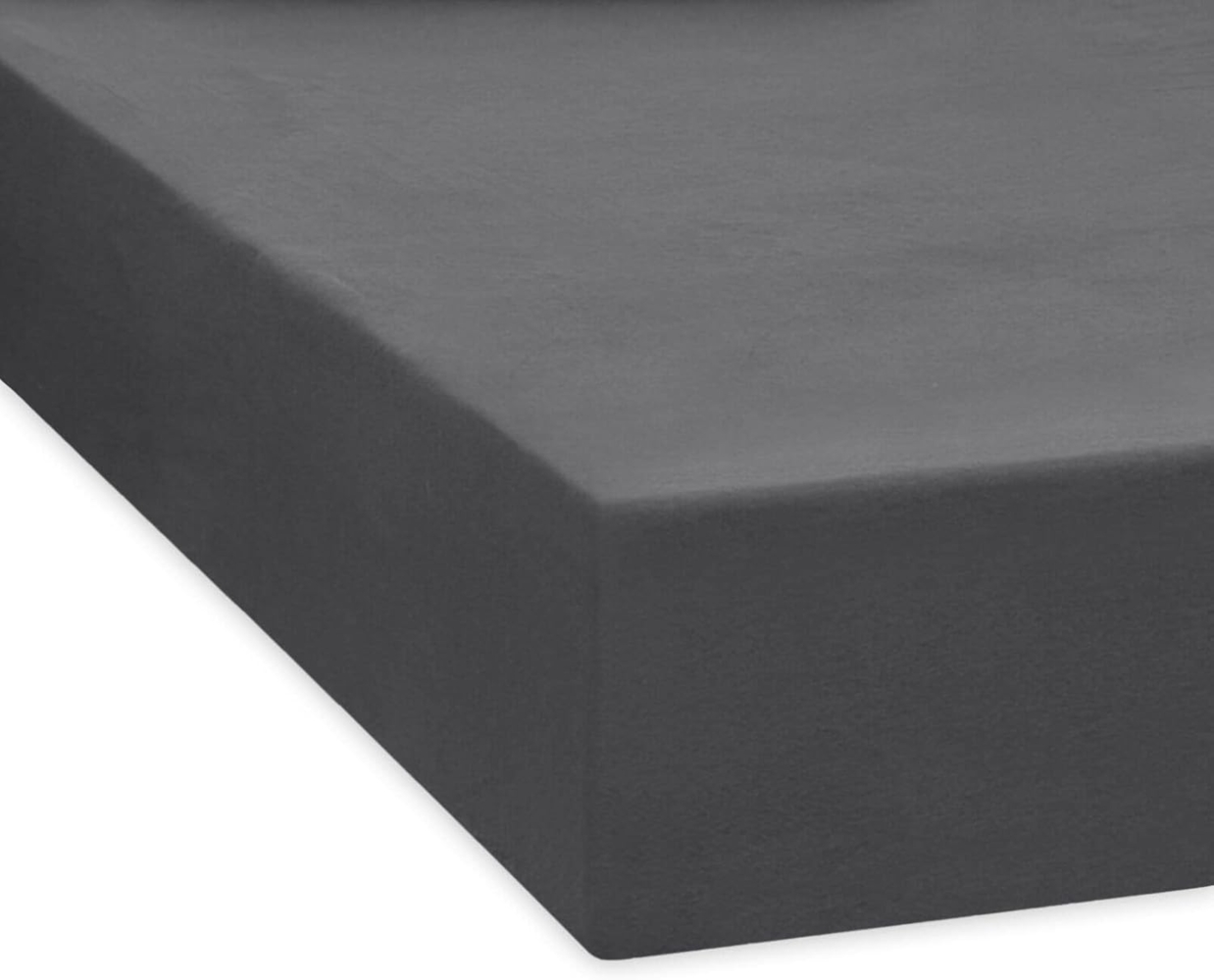 Traumschlaf Feinbiber Boxspring Spannbetttuch|180x200 cm| anthrazitTraumschlaf Feinbiber Boxspring Spannbetttuch Bild 1