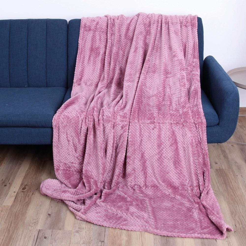 Wohndecke Flanell Decke 150x200cm, Bestlivings, Kuscheldecke Flauschige Decke für Sofa, Couch und Bett, Tagesdecke Bild 1