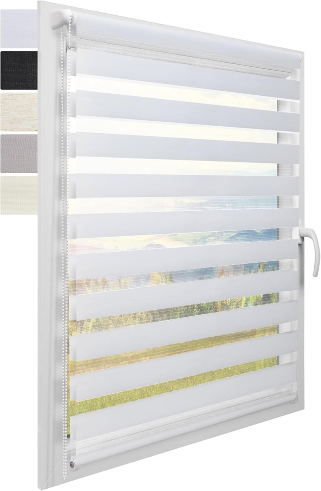 Sol Royal Doppelrollo SolDecor DL2 Weiß, 150x50x4 cm Bild 1