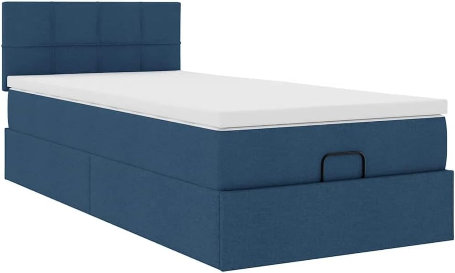 Ottoman-Bett mit Matratze Blau 90x200 cm Stoff 3311434 Bild 1