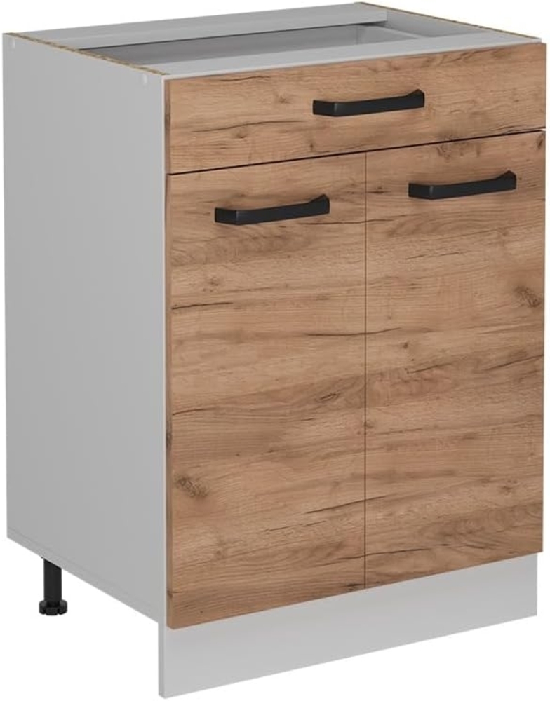 Vicco Küchenunterschrank R-Line, Goldkraft Eiche, 60 cm ohne Arbeitsplatte Bild 1