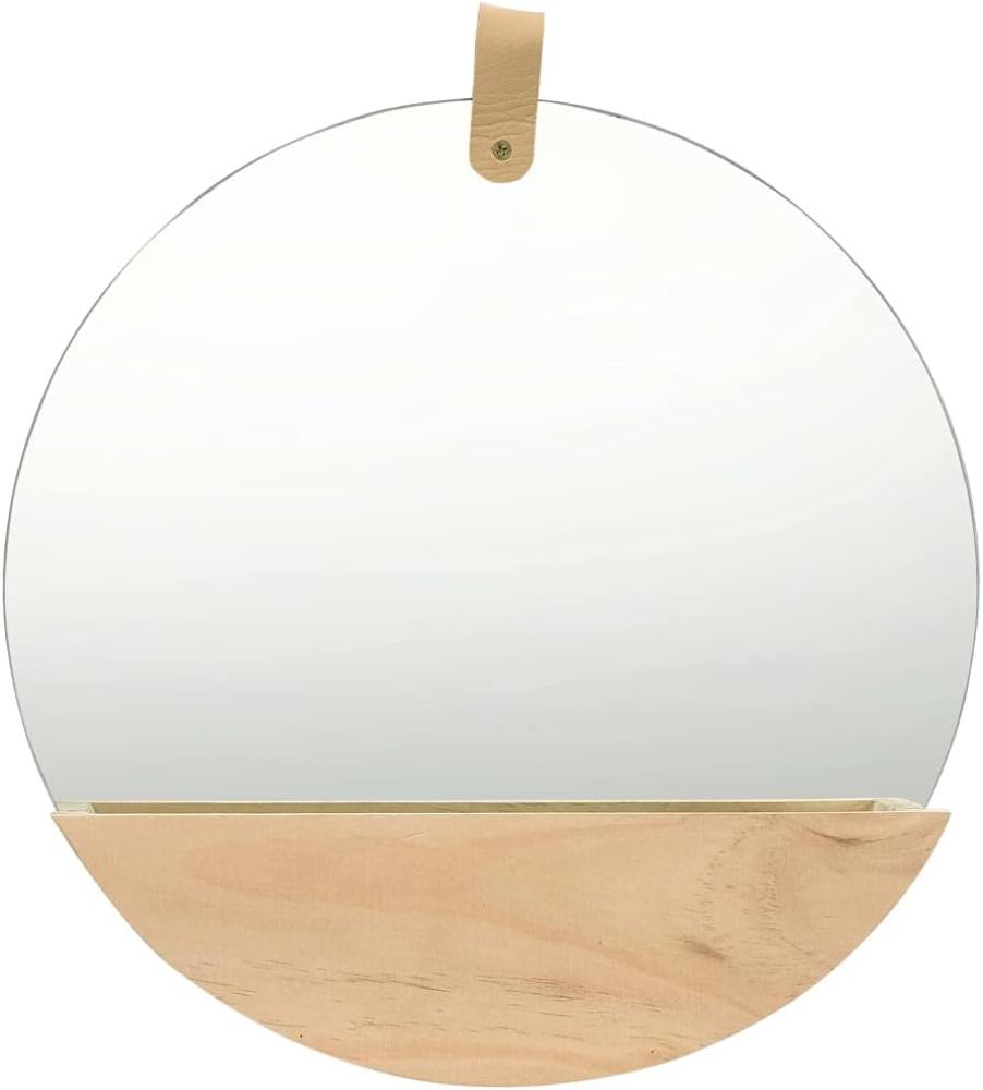 vidaXL Wandspiegel Kiefer Massivholz 35 cm Bild 1