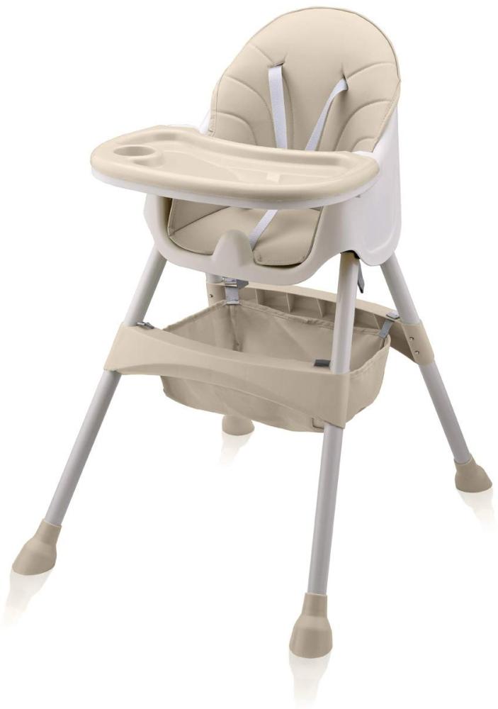 Baby Vivo 'Oscar' Design 2in1 Kinderhochstuhl beige Bild 1