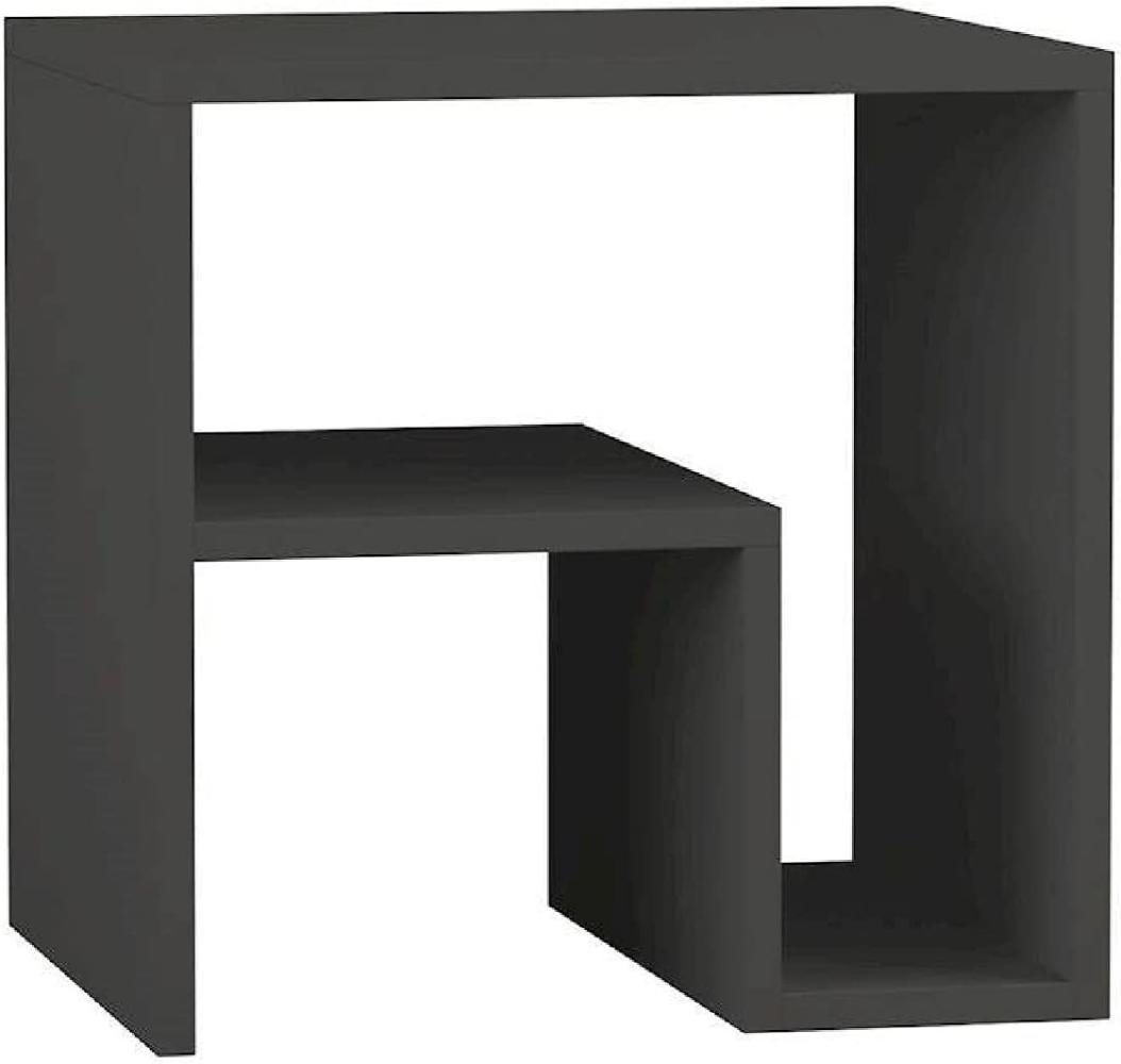 Homemania 'Malkovic' Couchtisch, 45 x 40 x 40 cm Anthrazit Bild 1