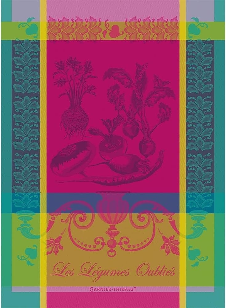 Garnier-Thiebaut Geschirrtuch Legumes Oublie Fuchsia 56x77 cm Bild 1