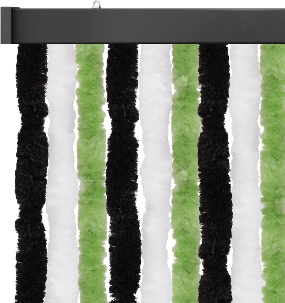 Flauschvorhang 100x200 ( Rot-Weiß-Blau ), perfekter Insekten- und Sichtschutz für Ihre Balkon- und Terrassentür, viele Farben Bild 1