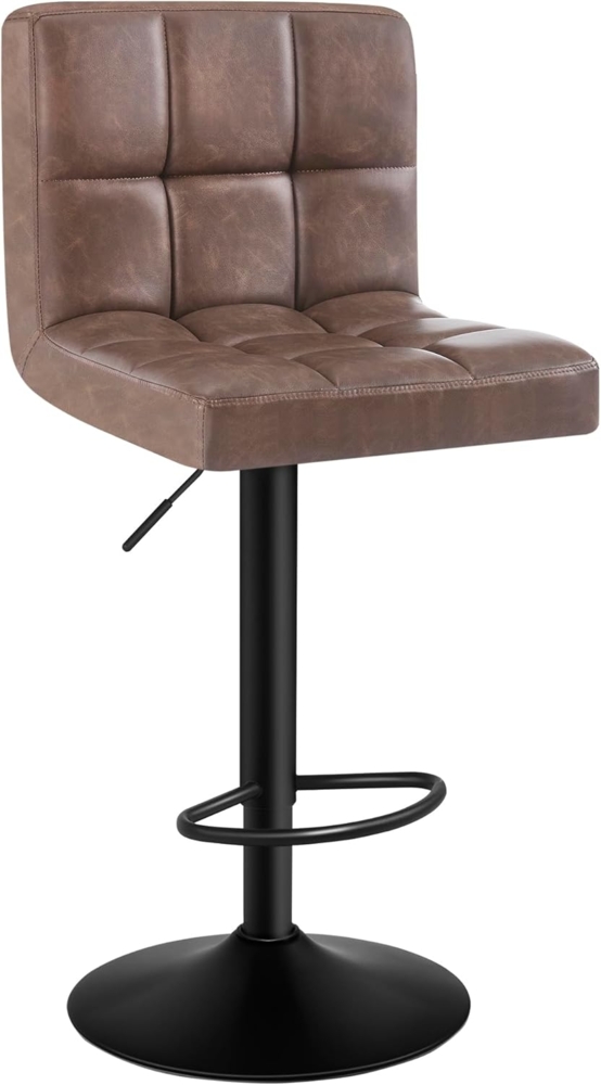 Woltu Barhocker (1 St), Kunstleder Antiklederoptik höhenverstellbar drehbar Bild 1