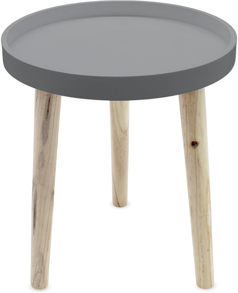 Spetebo Beistelltisch Beistelltisch 30 x 36 cm - grau (Stück, 1-St, Beistelltisch), kleiner Tisch zum Zustellen oder Dekorieren Bild 1