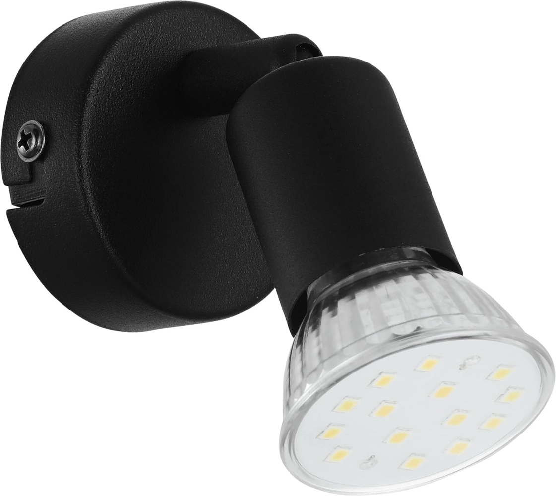 Eglo 32428 Spotleuchte BUZZ-LED GU10 1X2,8W Stahl schwarz Ø:6cm schwenkbar Bild 1