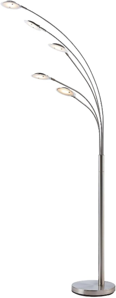 Lindby Stehlampe Anea, LED, Metall, Alu warmweiß IP20, 5 x 2,9 W LED, warmweiß Bild 1