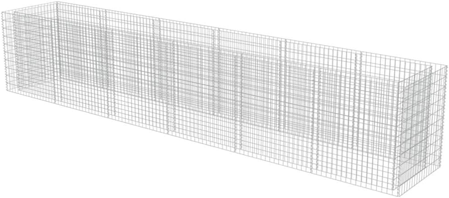 Gabionen-Hochbeet Verzinkter Stahl 540×90×100 cm 143554 Bild 1