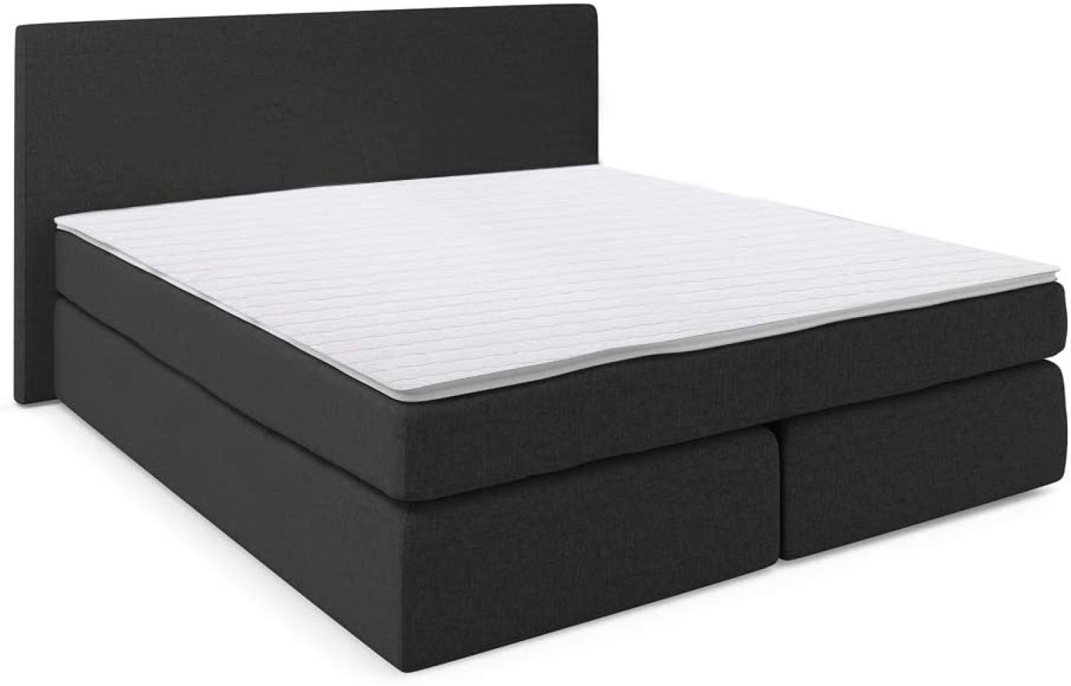 VitaliSpa Boxspringbett Doppelbett Polsterbett 180x200 Komfortschaum Topper Bild 1