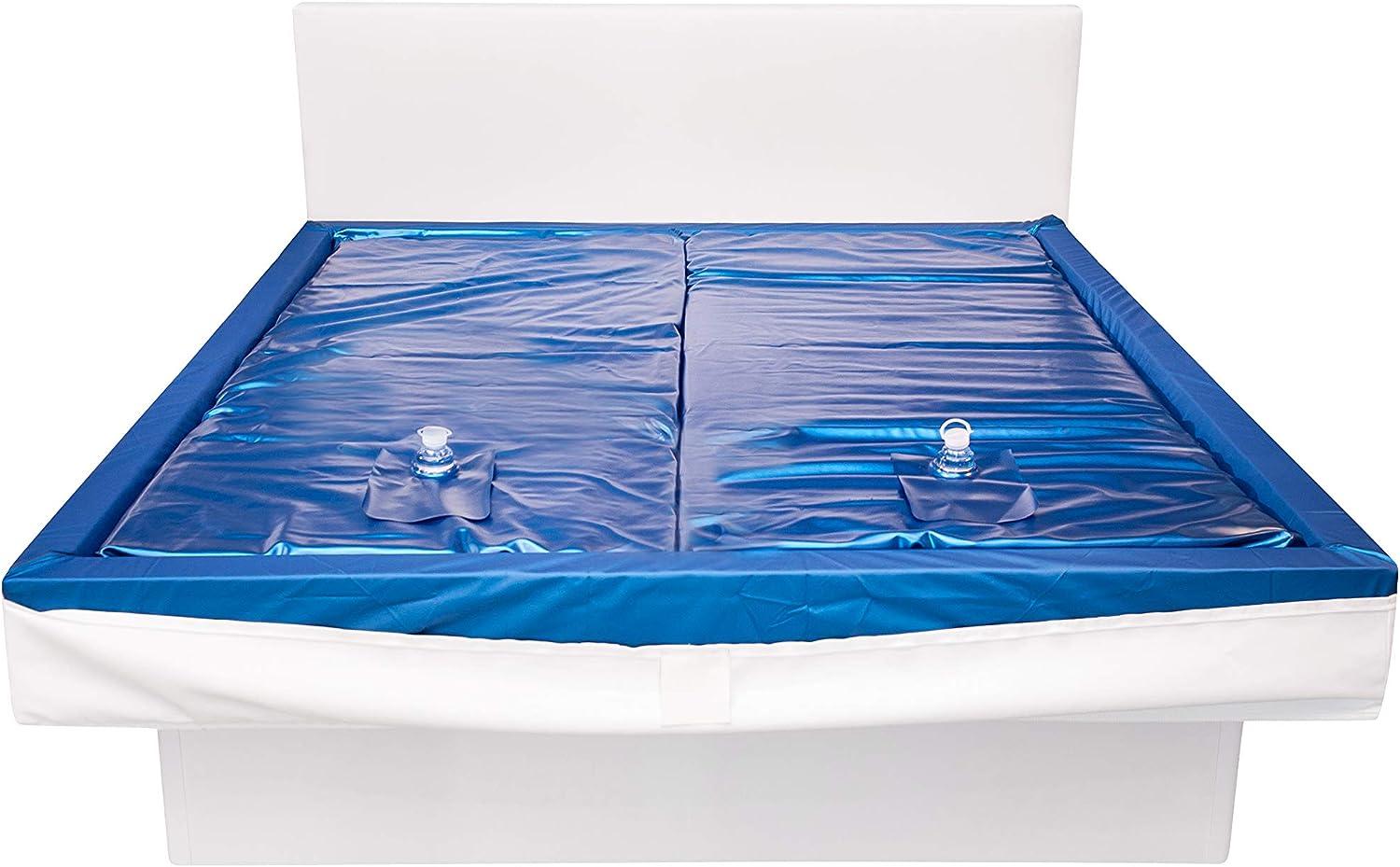 Aqua Sense 2X Wasserkern inkl. Liner/Schutzfolie + 2X cond. - ersatzset für Wasserbett/Wasserbettmatratze Größe - 180 x 200 cm Dual - Softside: Innen keilförmig 20-23 cm - Beruhigung 60% Bild 1