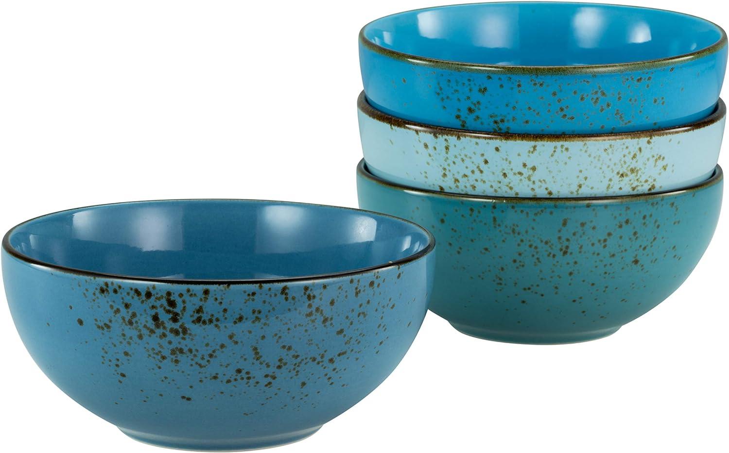 CreaTable 23431 Nature Collection Buddhabowl, Bowl-Set, Ø 17,5 cm, aqua, 4-teilig (4er Pack) Bild 1