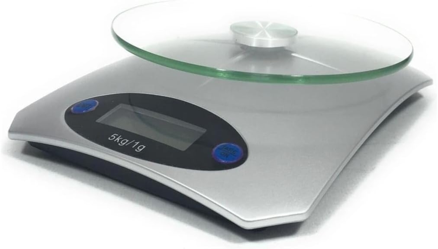 HI Küchenwaage digital 5kg Tragkraft mit Glasplatte Bild 1