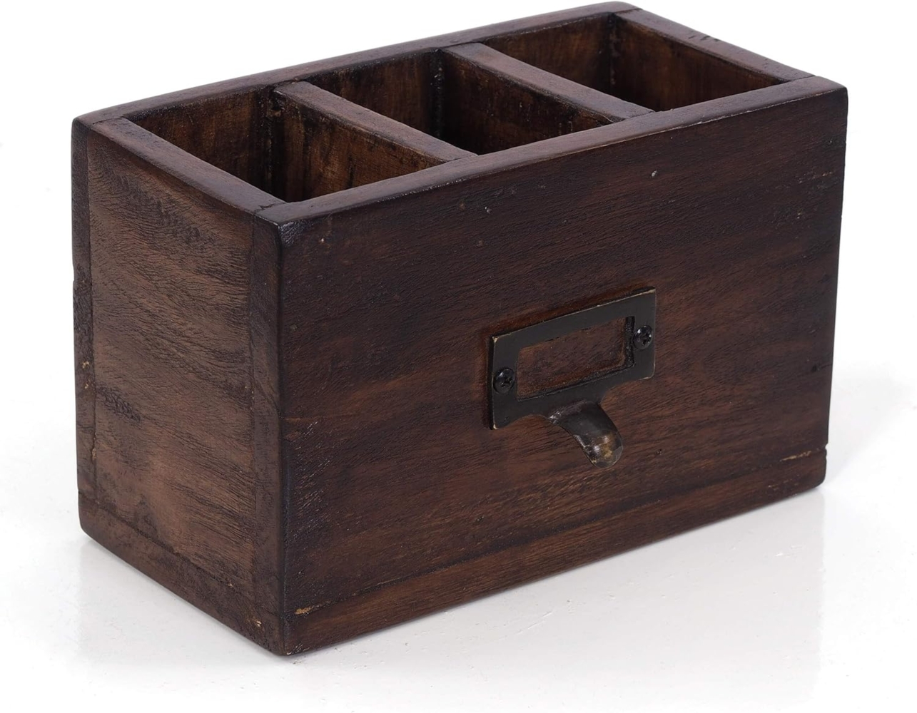 DESIGN DELIGHTS Aufbewahrungsbox STIFTEHALTER "BOX 18", Altholz massiv, 19x12 cm (BxH), Stiftebox, F Bild 1