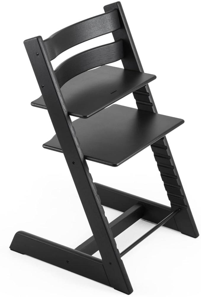 Stokke 'Tripp Trapp' Hochstuhl, Oak Black, höhenverstellbar, Buche massiv, bis 110 kg Bild 1