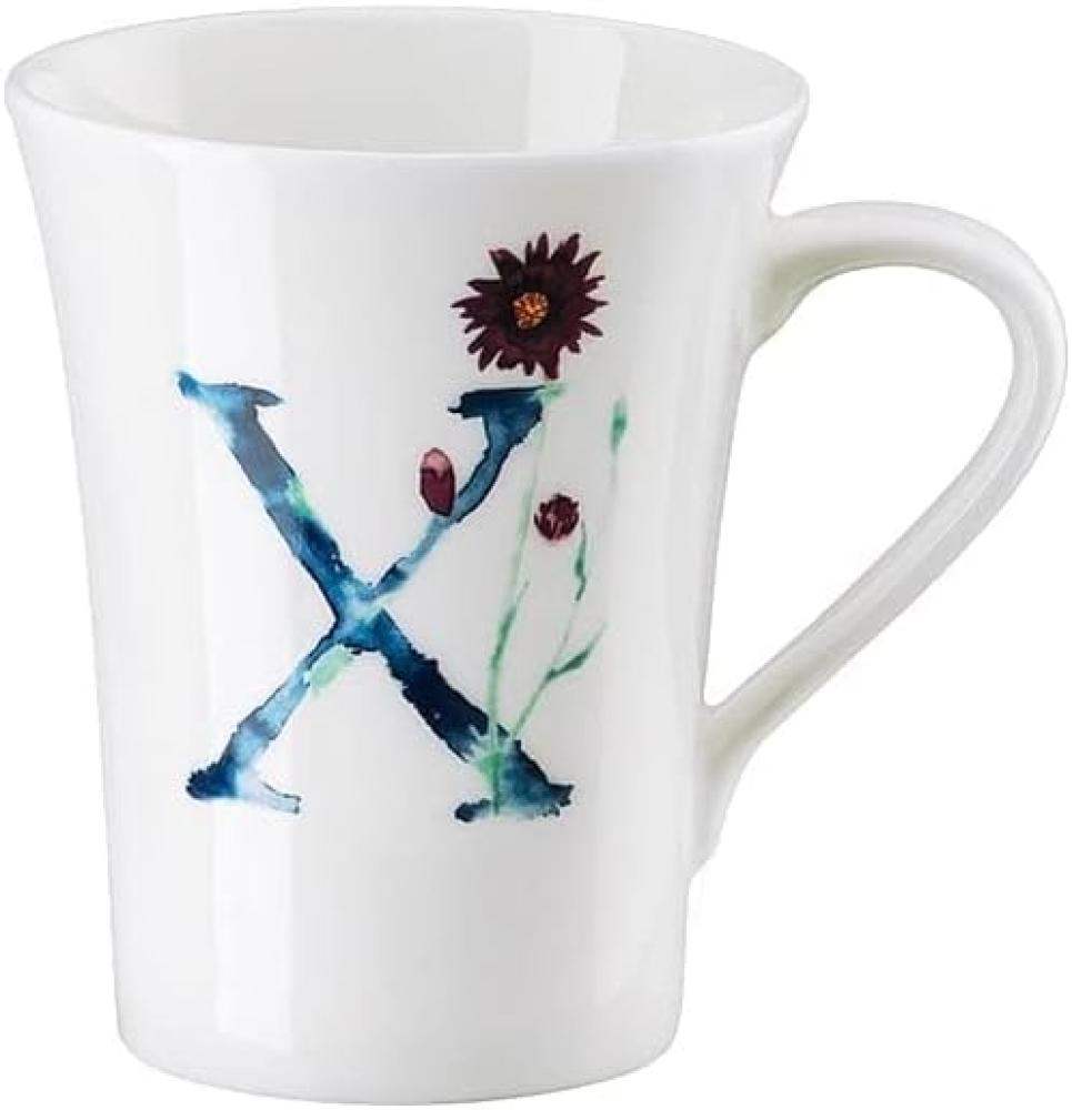 Hutschenreuther Flower Alphabet Becher mit Henkel - X, Bone China, Xerathemum annuum, 400 ml, 02048-727403-15505 Bild 1