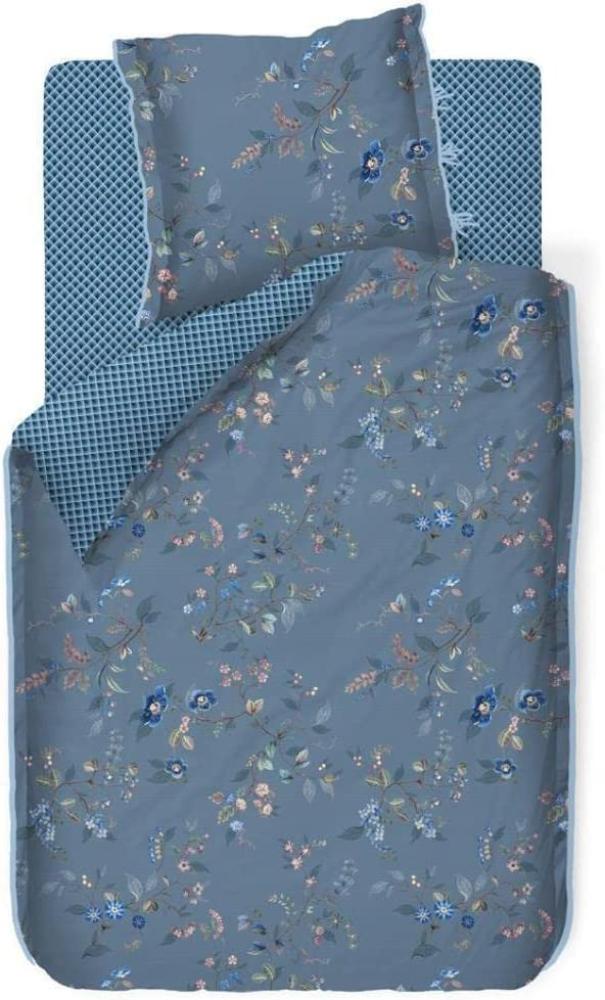 PiP Studio Bettwäsche Kawai Flower blau | 200x200 cm + 2x 80x80 cm Bild 1