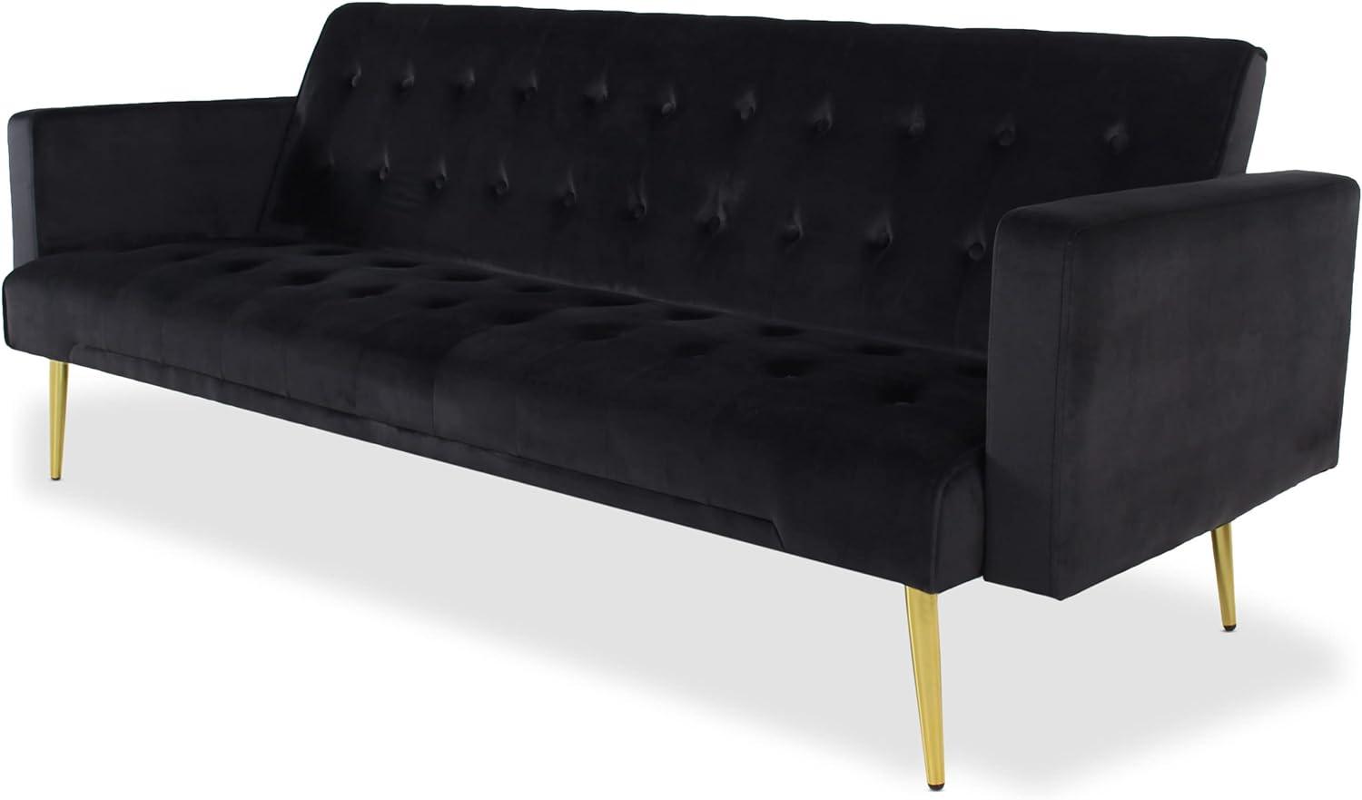 Menzzo Sofa, Schwarz, L191 x P79 x H78 cm Bild 1