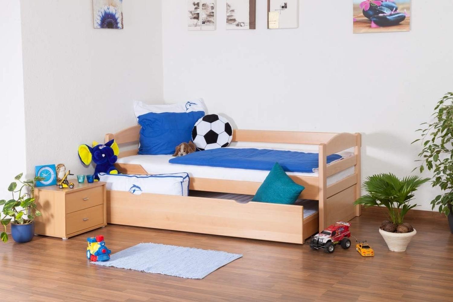 Einzelbett Easy Premium Line K1/h/s inkl. 2. Liegeplatz und 2 Abdeckblenden, natur Bild 1