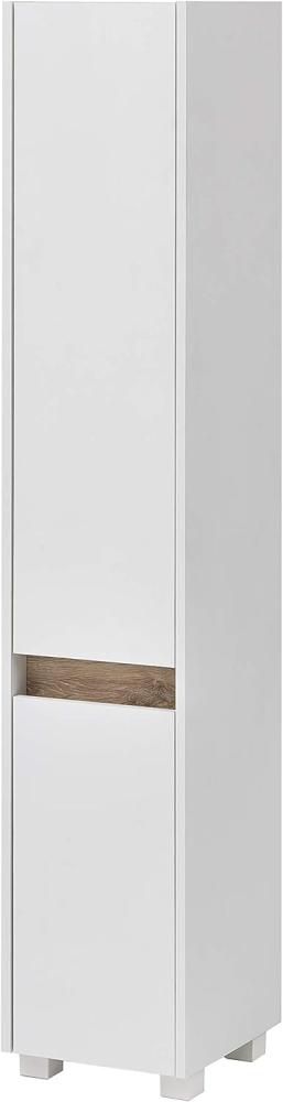 SCHILDMEYER Hochschrank Badschrank Highboard Badmöbel weiß 30,2 x 164,5 x 33 cm Bild 1