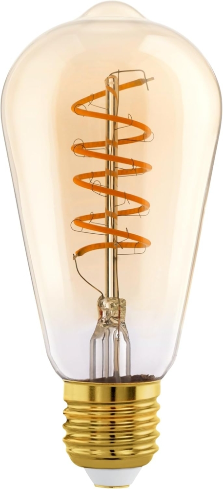 Eglo 110077 LED Filament Leuchtmittel E27 Spiral L:14. 2cm Ø:6. 4cm 2200K Bild 1