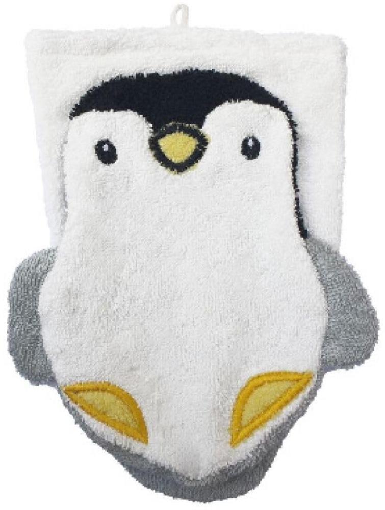 Fürnis Waschlappen Waschhandschuh BIO Pinguin groß Erwachsene Bild 1