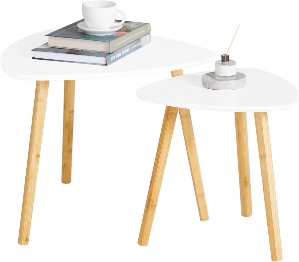 SoBuy 2er Set Beistelltisch Couchtisch Bild 1