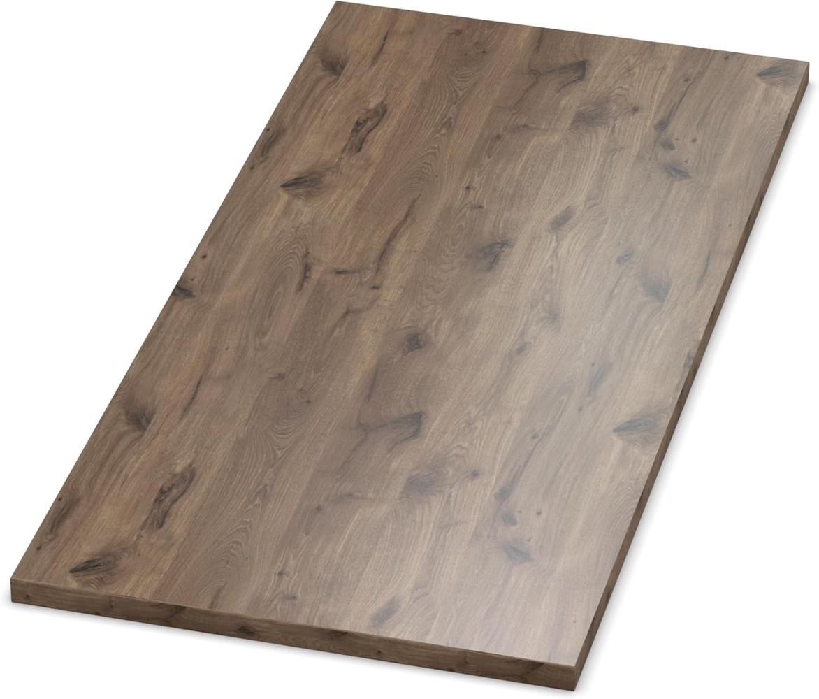 AUPROTEC Tischplatte 19mm Eiche Castell 1400 mm x 1000 mm Holzplatte Dekor Spanplatte mit Umleimer ABS Kante Auswahl: 140x100 cm Bild 1