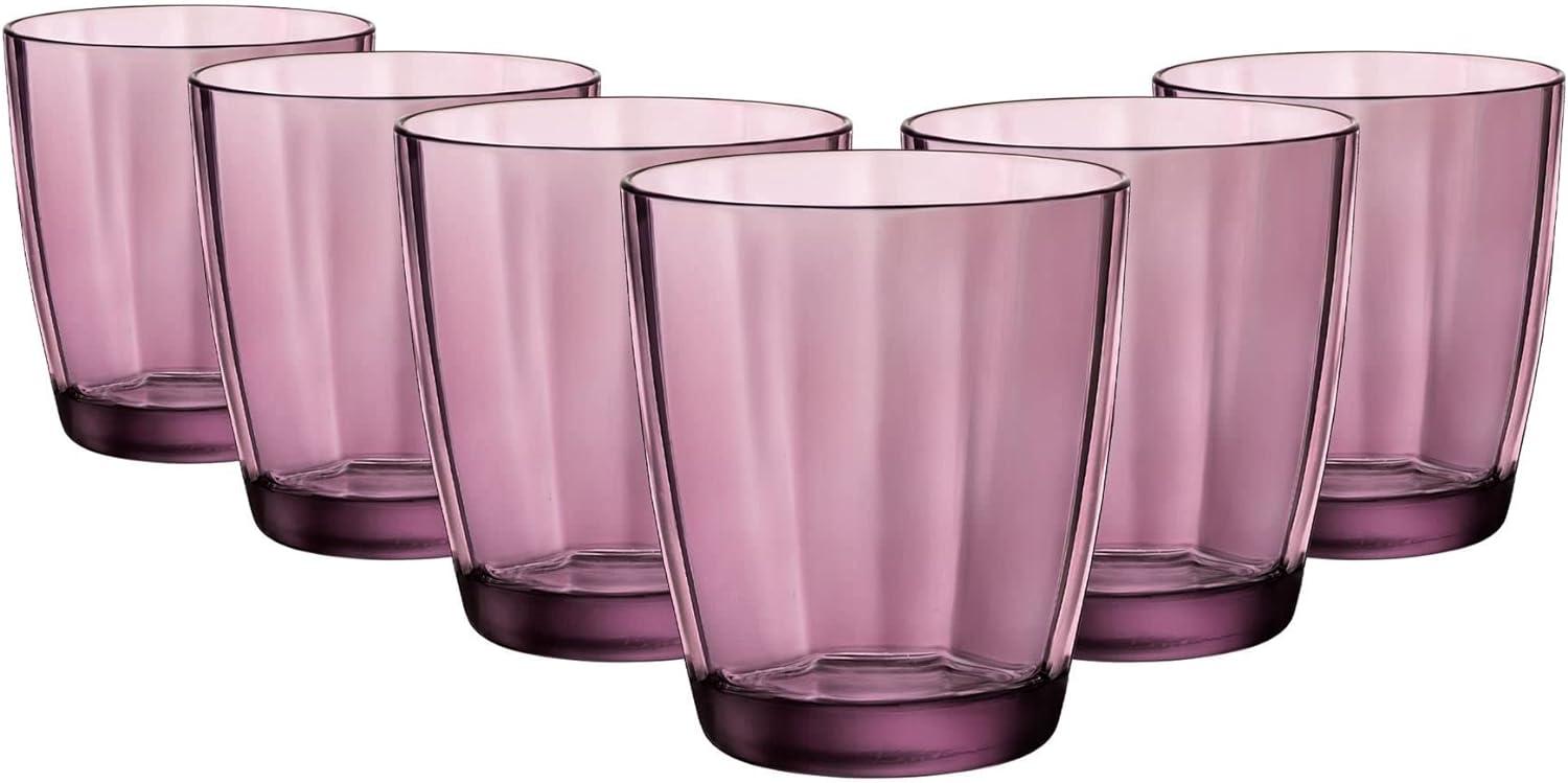 Becher Bormioli Rocco Pulsar Lila Glas 390 ml (6 Stück) (Pack 6x) Bild 1