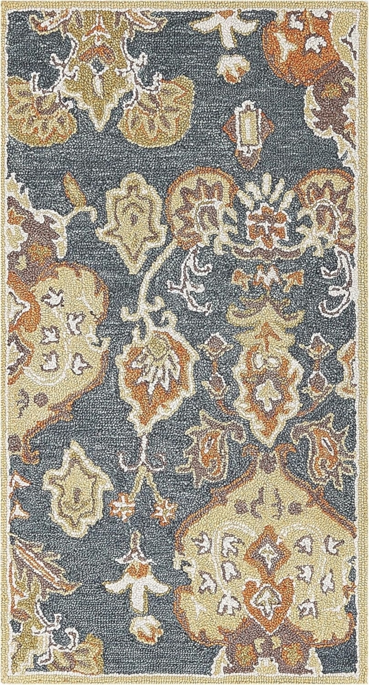 Teppich Wolle mehrfarbig 80 x 150 cm Kurzflor UMURLU Bild 1