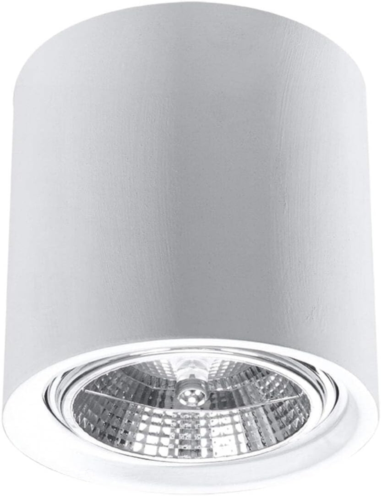 Wandleuchte, Keramik, Weiß, H 11 cm Bild 1