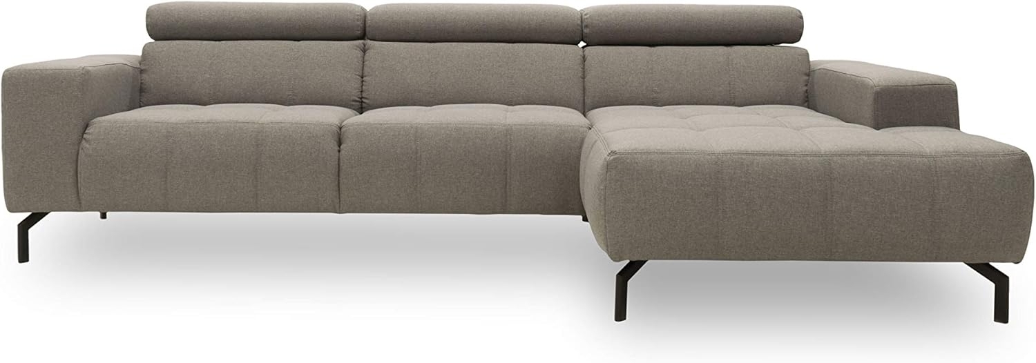 DOMO Collection Cunelli Ecksofa, Sofa mit Rückenfunktion, Polsterecke mit Relaxfunktion, 292 x 175 x 79 cm, Eckcouch in grau Bild 1