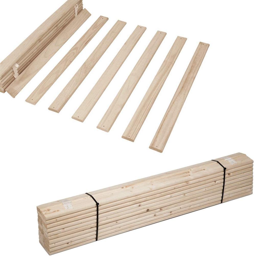 HELO Rolllattenrost Lattenrost Rollrost Holzlatten Bettrost Latten 23 Latten 140 x 200 cm ( Premium B6 ) Bild 1