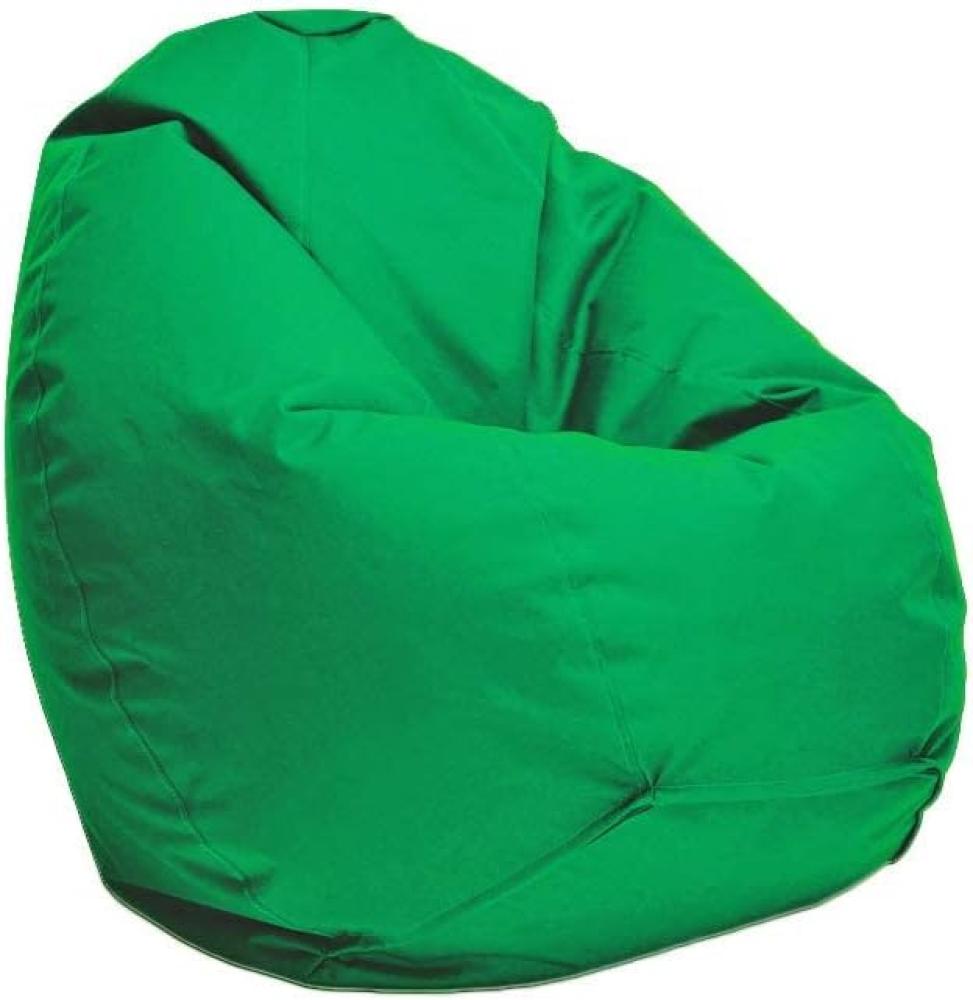 Bruni Sitzsack Classico L in Tannengrün – XL Sitzsack mit Innensack zum Lesen, Abnehmbarer Bezug, lebensmittelechte EPS-Perlen als Bean-Bag-Füllung, aus Deutschland Bild 1