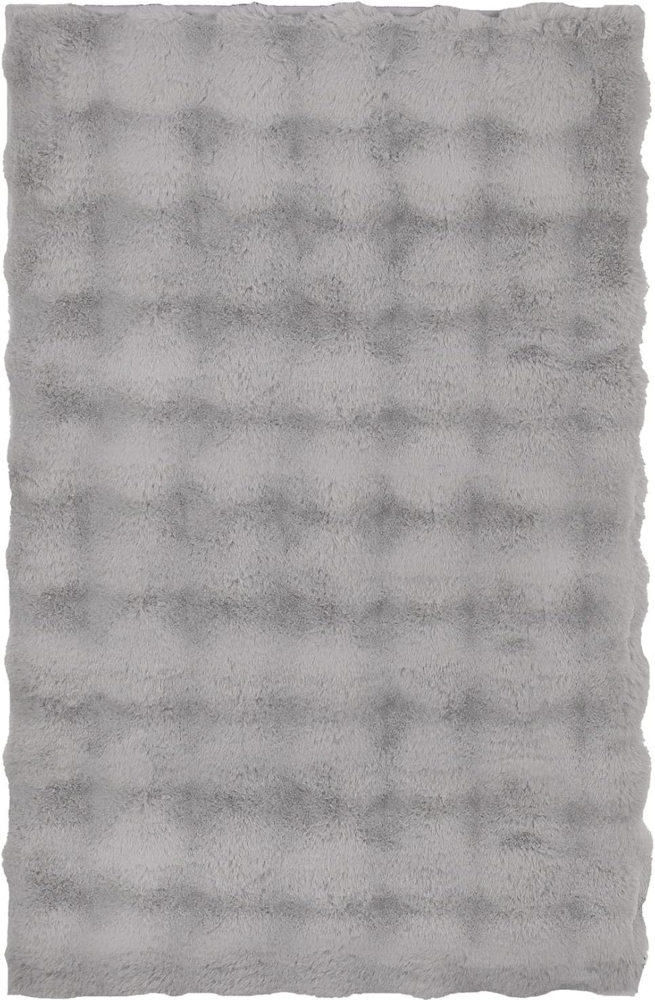 Kleine Wolke Badematte Cloud, Höhe 28 mm, rutschhemmend beschichtet, fußbodenheizungsgeeignet, Polyester, rechteckig, Badteppich, Uni Farben, Hoch-Tief Effekt, besonders weich Bild 1