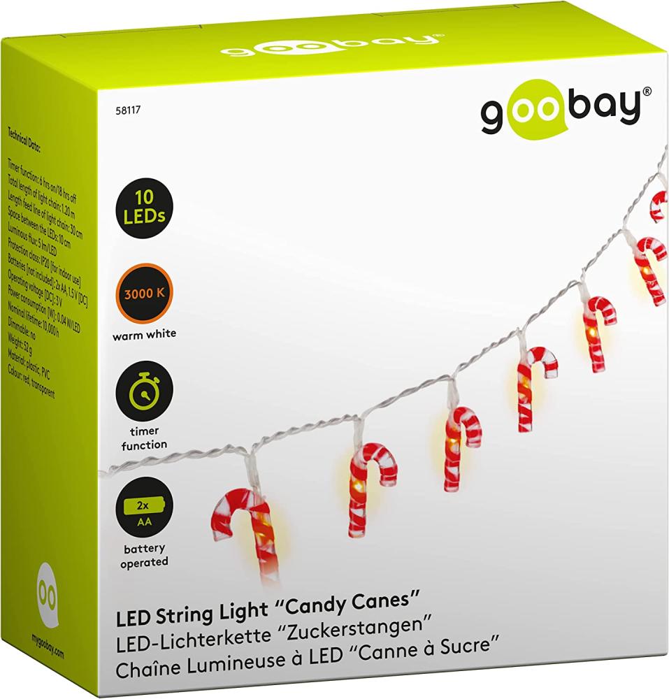 Goobay String Light "Candy Canes" with 10 LEDs Bild 1