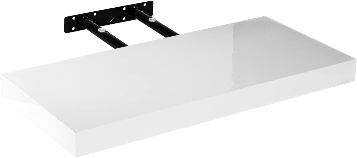 STILISTA® Wandregal Volato, Wandboard freischwebend, Längen 30cm-110cm, Bücherregal 14 Farbvarianten, Stärke 3,8cm, Schweberegal schadstoffgeprüft Bild 1